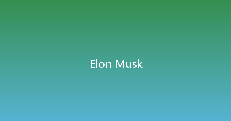 Elon Musk 