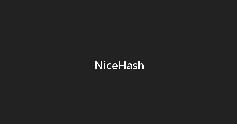NiceHash 