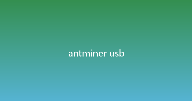 antminer usb 