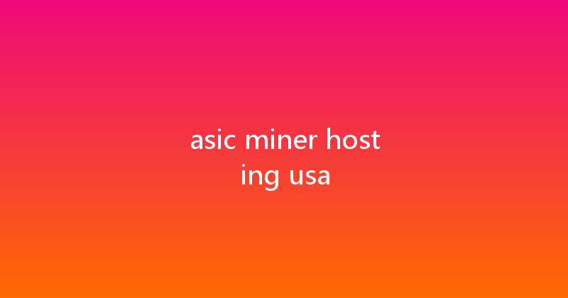 asic miner hosting usa 