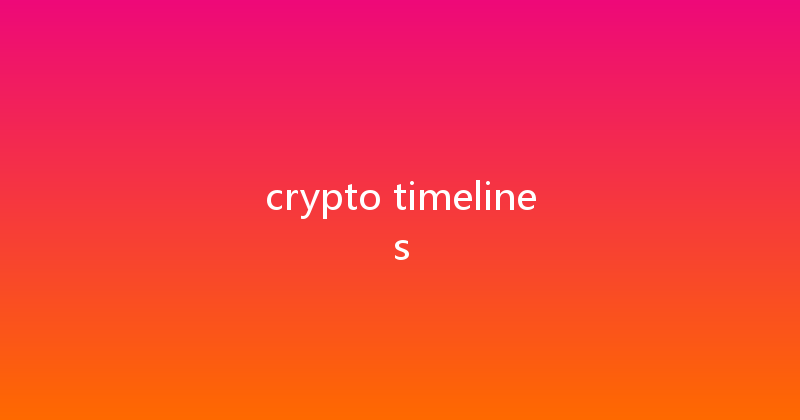 crypto timelines 