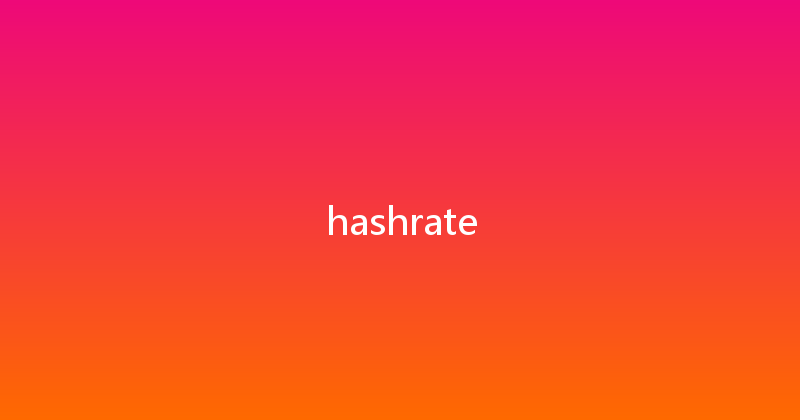 hashrate 