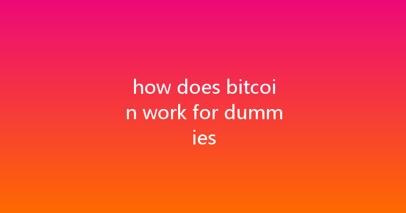 how does bitcoin work for dummies 