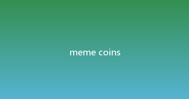 meme coins 