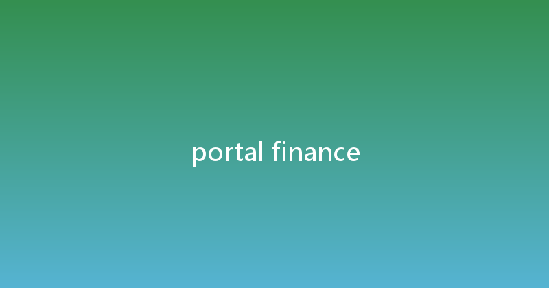 portal finance 
