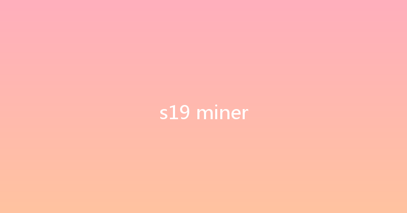 s19 miner 