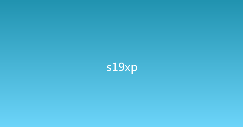 s19xp 